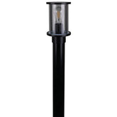 Domus Lighting Lighting Domus BL-400-1M-KIT - Cylindrical Bollard Head 1M Kit Garden Light Black - Clear/Frost Lights-For-You 10682